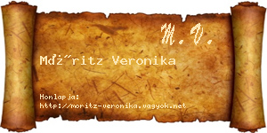Móritz Veronika névjegykártya